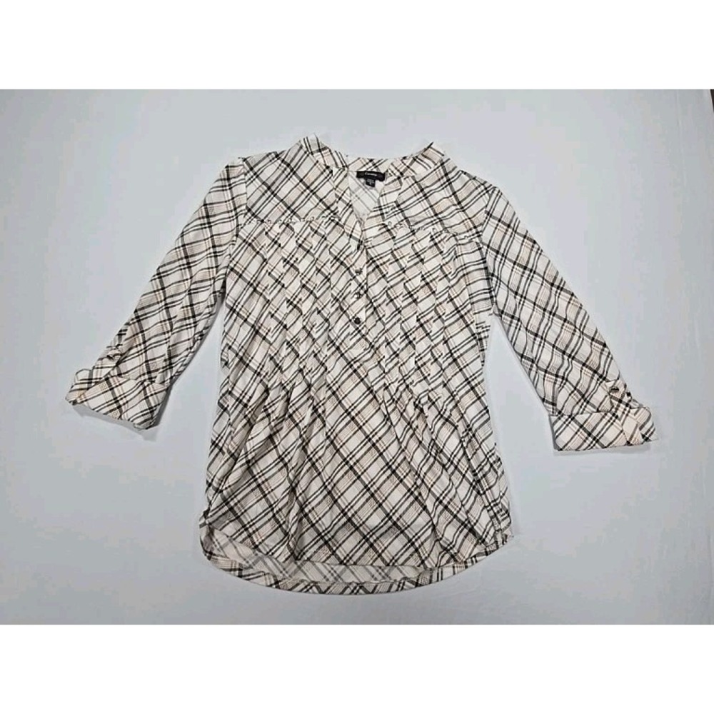 Cocomo Women's Blouse Size Small 3/4 Sleeve Button